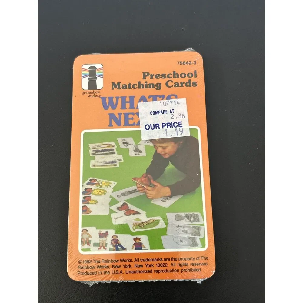 1980 Preschool Matching Cards 